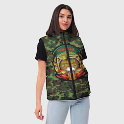 Женский жилет Генерал Пивные Войска, цвет: 3D-черный — фото 2