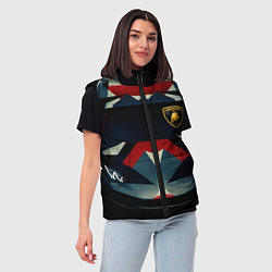 Женский жилет ЛАМБОРГИНИ ТЕКСТУРА, цвет: 3D-красный — фото 2