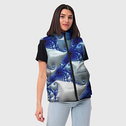 Женский жилет Абстрактные морские ракушки, цвет: 3D-красный — фото 2