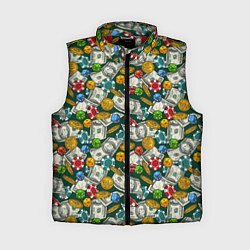 Женский жилет Казино - Casino, цвет: 3D-красный