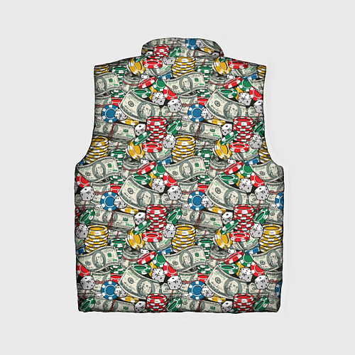 Женский жилет Деньги Казино / 3D-Красный – фото 2