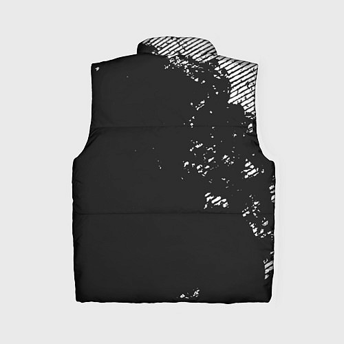 Женский жилет ЧЕРНОЕ БЕЛЫЙ ГРАНЖ ПОЛОСЫЫ / 3D-Светло-серый – фото 2