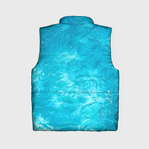 Женский жилет Голубой океан Голубая вода / 3D-Черный – фото 2