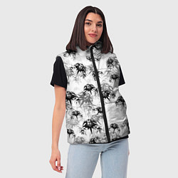 Женский жилет Король и шут Лого Паттерн, цвет: 3D-черный — фото 2