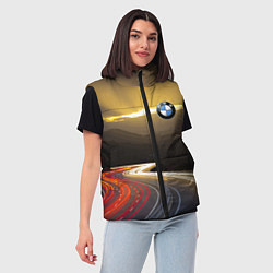 Женский жилет BMW Night route, цвет: 3D-черный — фото 2