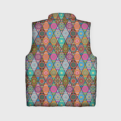 Женский жилет Мандалы Текстура / 3D-Красный – фото 2