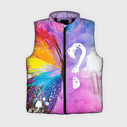 Женский жилет Где пол бабочки?, цвет: 3D-черный