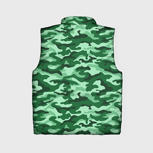 Женский жилет Зеленый монохромный камуфляж / 3D-Черный – фото 2