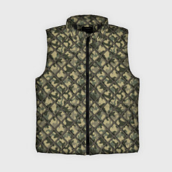 Женский жилет Камуфляж с Сеткой, цвет: 3D-черный