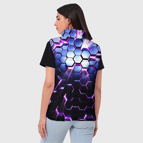 Женский жилет Соты - 3d / 3D-Красный – фото 4