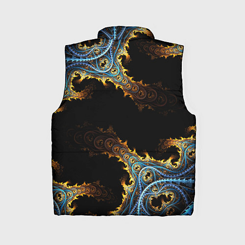 Женский жилет Огненные фракталы 3d / 3D-Светло-серый – фото 2