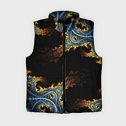 Женский жилет Огненные фракталы 3d