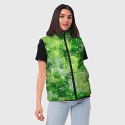 Женский жилет Спортивный камуфляж Пикси - Рукола, цвет: 3D-черный — фото 2