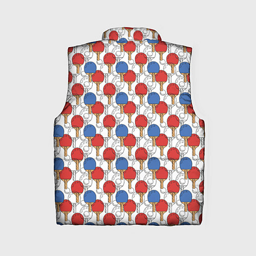 Женский жилет Настольный теннис ракетки / 3D-Красный – фото 2