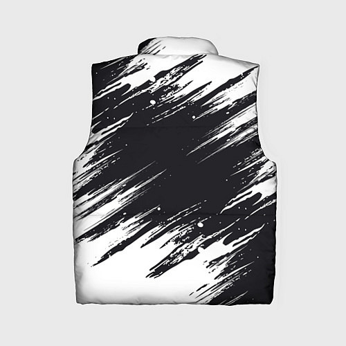 Женский жилет БЕЛАЯ КРАСКА БРЫЗГИ / 3D-Черный – фото 2
