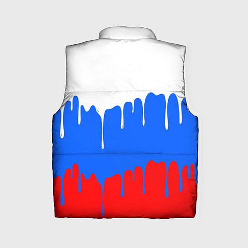 Женский жилет Флаг герб russia / 3D-Красный – фото 2
