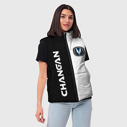 Женский жилет CHANGAN ЧЕРНО БЕЛЫЙ, цвет: 3D-красный — фото 2