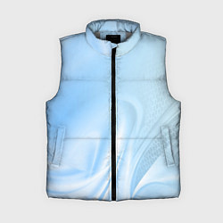 Женский жилет Голубые завихрения, цвет: 3D-светло-серый
