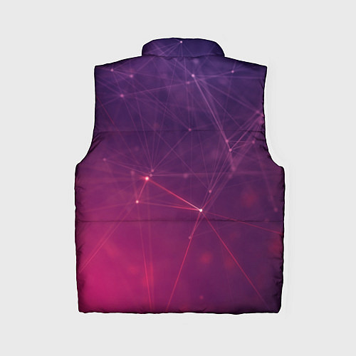 Женский жилет Абстрактные взаимосвязанные линии / 3D-Светло-серый – фото 2