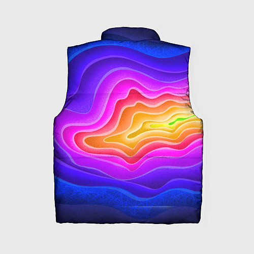 Женский жилет Растекание красок / 3D-Черный – фото 2