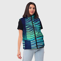 Женский жилет Abstraction Архитектура, цвет: 3D-светло-серый — фото 2