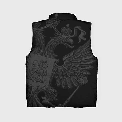 Женский жилет RUSSIA - BLACK EDITION / 3D-Черный – фото 2
