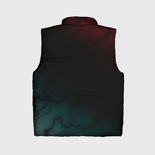 Женский жилет The witcher Волк Черные Молнии / 3D-Светло-серый – фото 2