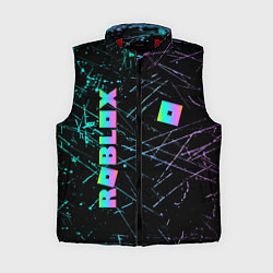 Женский жилет ROBLOX неоновый логотип, цвет: 3D-красный
