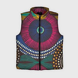 Женский жилет Африка Орнамент, цвет: 3D-красный