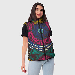 Женский жилет Африка Орнамент, цвет: 3D-красный — фото 2