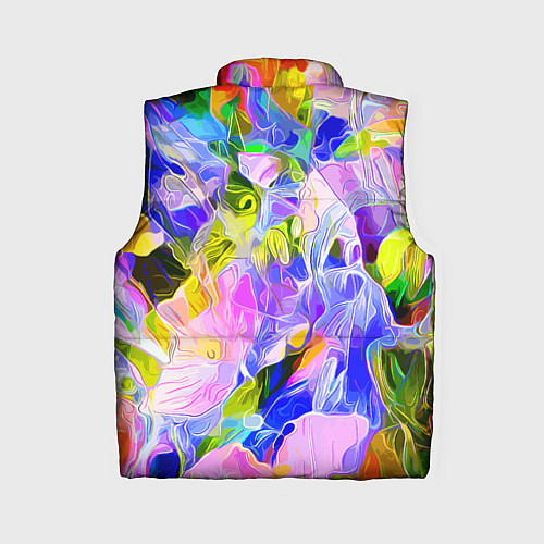 Женский жилет Красочный цветочный узор Весна - Лето 2023 Colorfu / 3D-Черный – фото 2