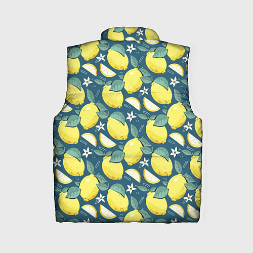 Женский жилет Cute lemon pattern / 3D-Черный – фото 2