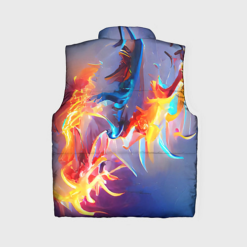 Женский жилет Замерзшее пламя / 3D-Черный – фото 2