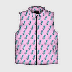 Женский жилет Неоновые ананасы