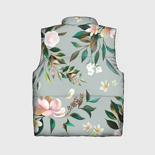 Женский жилет Цветы Цветочный Букет / 3D-Черный – фото 2