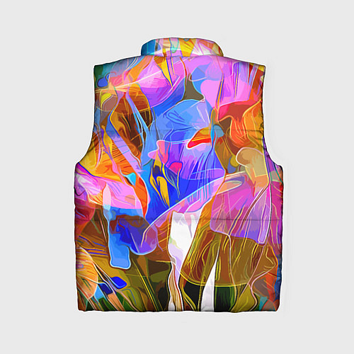 Женский жилет Красочный цветочный паттерн Лето Colorful floral p / 3D-Красный – фото 2