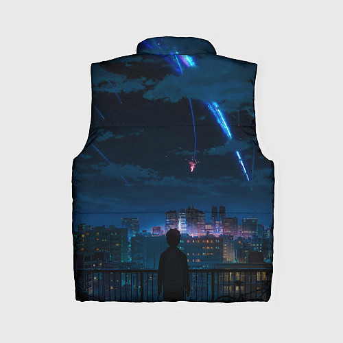 Женский жилет Мальчик смотрит в небо / 3D-Светло-серый – фото 2