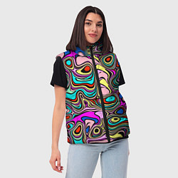 Женский жилет ПРЕЛОМЛЕНИЯ ЦВЕТА, цвет: 3D-черный — фото 2