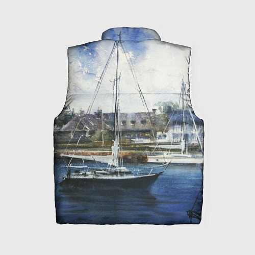 Женский жилет Во французской гавани / 3D-Черный – фото 2