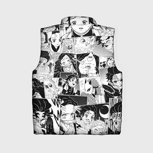 Женский жилет Клинок рассекающий демонов паттерн / 3D-Черный – фото 2