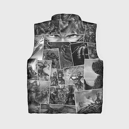 Женский жилет Тёмные души комикс / 3D-Красный – фото 2