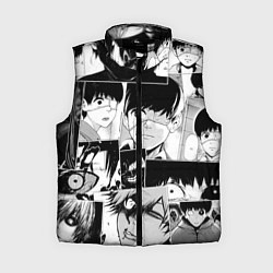 Женский жилет Токийский гуль паттерн, цвет: 3D-черный