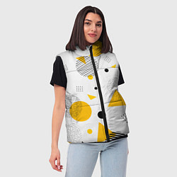 Женский жилет GEOMETRIC INTERWEAVING OF SHAPES, цвет: 3D-светло-серый — фото 2