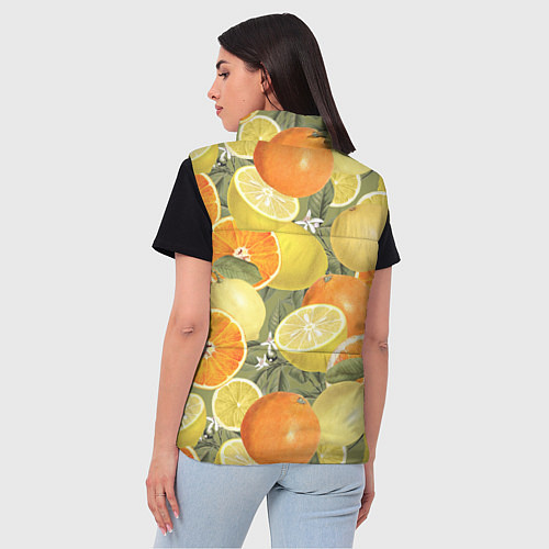 Женский жилет Апельсины и Лимоны / 3D-Красный – фото 4