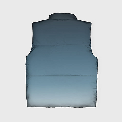 Женский жилет GRADIENT shades of blue / 3D-Черный – фото 2