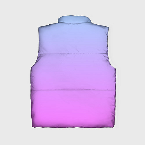 Женский жилет Голубо-розовый градиент / 3D-Светло-серый – фото 2
