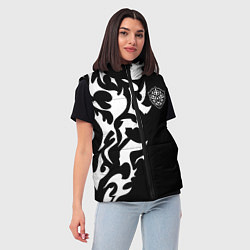 Женский жилет ПРОКЛЯТЫЙ ЩИТ ВОСХОЖДЕНИЕ ГЕРОЯ, цвет: 3D-светло-серый — фото 2