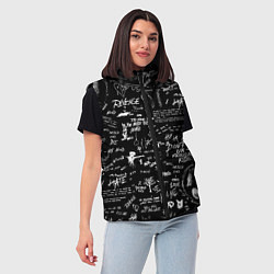 Женский жилет XXXTENTACION LOGOBOMBING, цвет: 3D-красный — фото 2