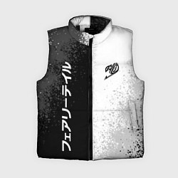 Женский жилет FAIRY TAIL BLACK AND WHITE LOGO, цвет: 3D-черный