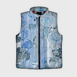 Женский жилет Floral collage Растительный коллаж, цвет: 3D-красный